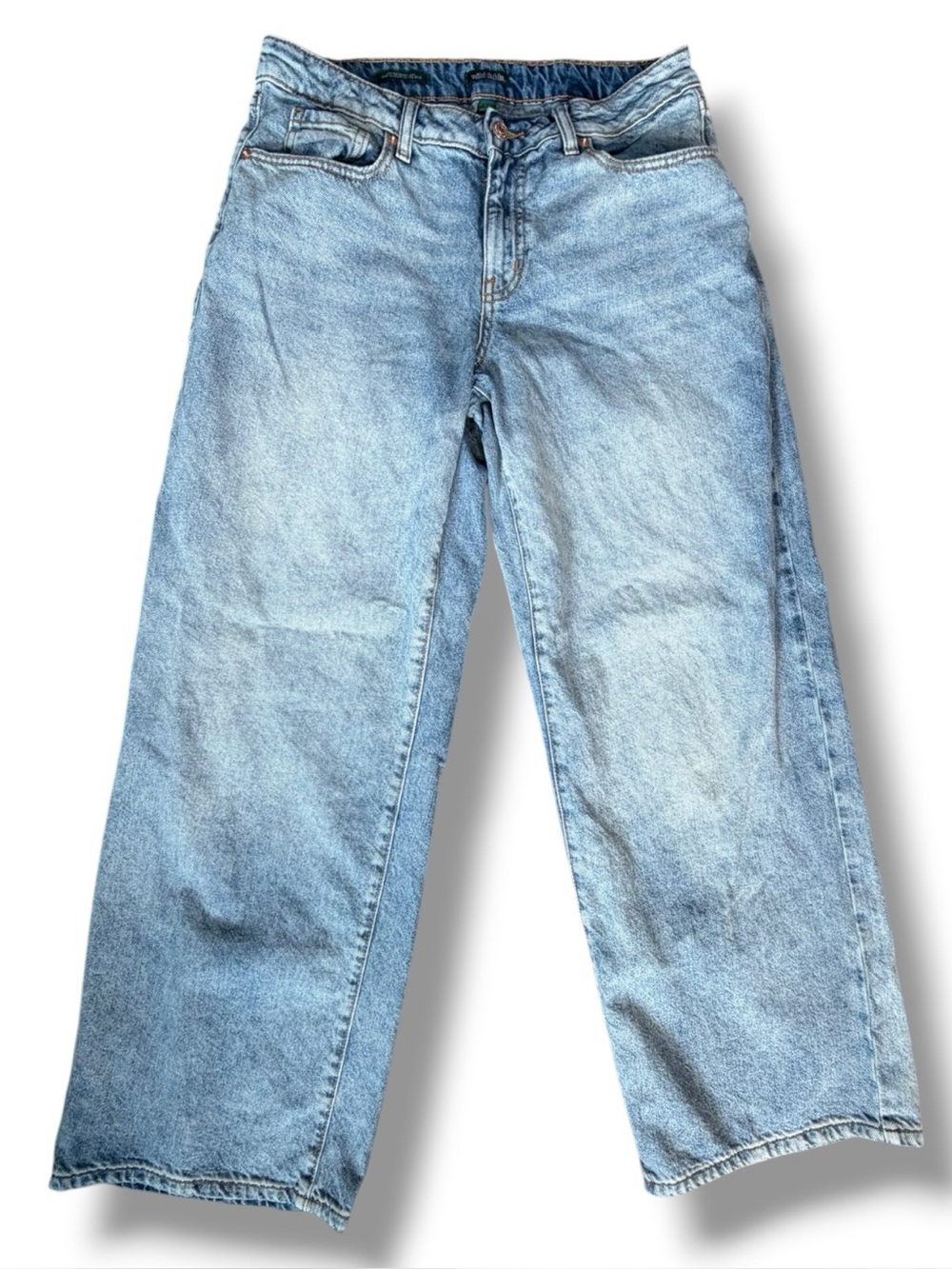 wild fable Light Blue Baggy Wide Leg Jeans 8R - Picture 3 of 9